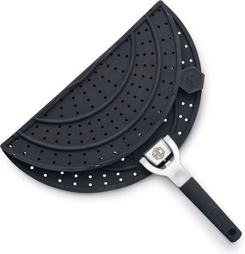 HexClad Grease Splatter Screen - Dishwasher-Safe, Heat-Safe to 480°F, Fits 10 & 12-Inch Pans