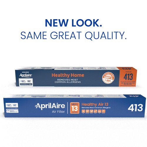 AprilAire 413 Replacement Filter - MERV 13 Air Filter for Whole House Purifiers | 16x25x4 (Pack of 2)