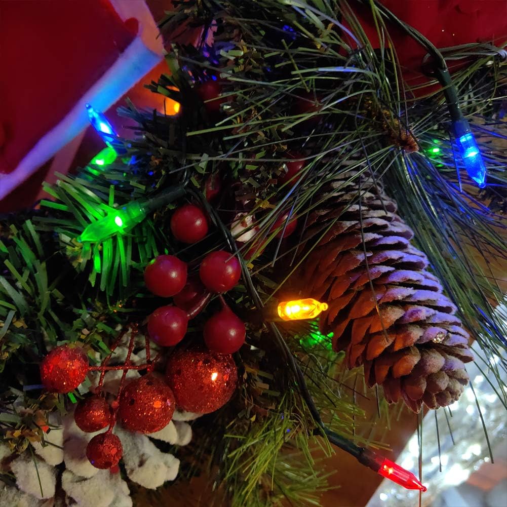 Skiennix 50-Count Christmas Lights - 8 Modes with Timer | 18ft Battery Operated Mini String Lights for Indoor & Outdoor Decor