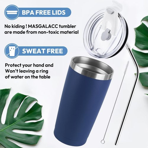 MASGALACC Retirement Gifts for Men & Women 2026 – 20oz Navy Blue Tumbler – Funny Retired Gift for Coworkers, Friends – Happy Retirement Party Decorations & Supplies