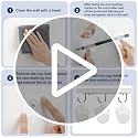 DEPAOTLUX 3pcs Under Cabinet Mug Hooks, Adhesive or Screw-In Cup Holder - Black