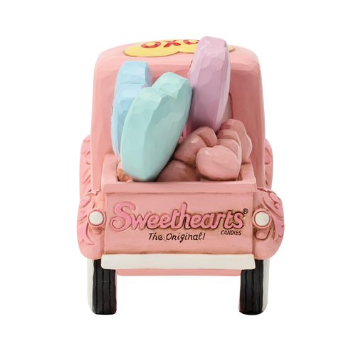 Enesco Sweethearts Candies by Jim Shore Pink Truck Filled with Hearts Figurine, 4.5 Inch, Multicolor