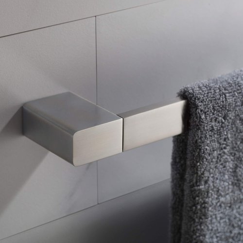 KRAUS Stelios 24-inch Bathroom Towel Bar, Brushed Nickel Finish, KEA-19937BN