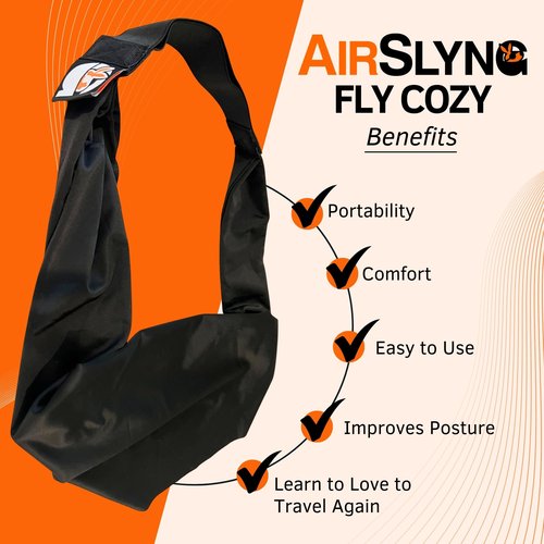 The Slyng-Premium Travel Blanket System – Blanket Body Sling for Deep Plane Sleep | Full-Body Support Ultra-Soft, Breathable, Compact Carry-On Travel Essential for Long Flights and Car Road Trips