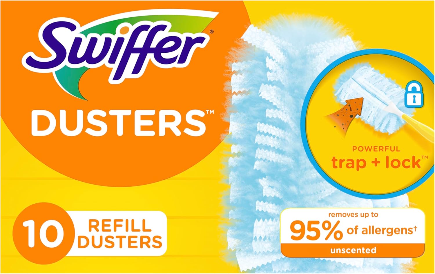 Swiffer Dusters Refills - 10 Count Pack for Effortless Dusting | Compatible with Swiffer Duster
