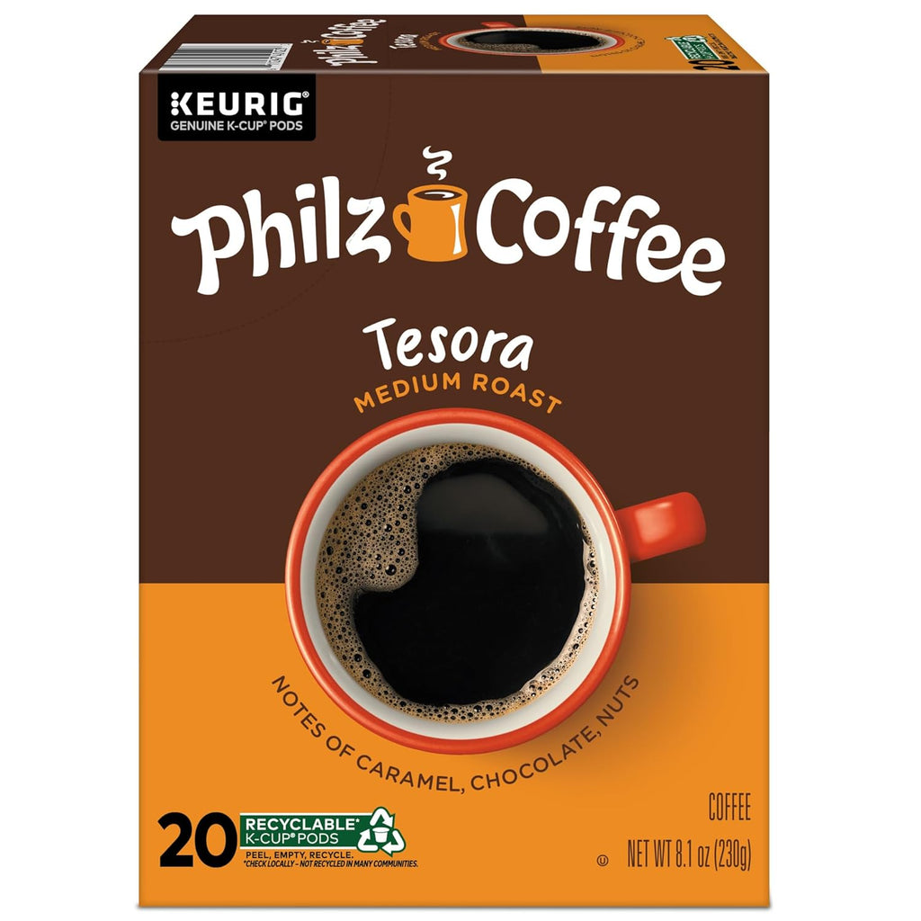 Philz Coffee Tesora K-Cup® Pods - Medium Roast Single Serve Coffee | 20 Count Pack