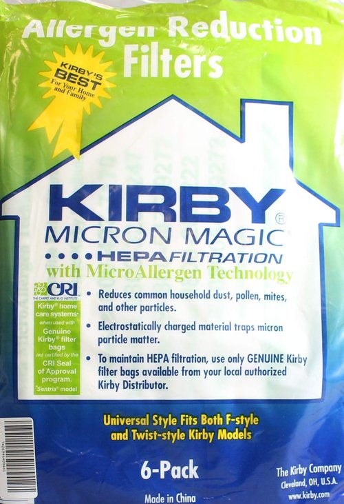 Kirby Generation 3, 4, 5, 6, Ultimate G and Sentria HEPA Bags 6 Pack