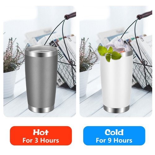 VEGOND 20oz Tumbler with Lid and Straw Stainless Steel Tumbler Cup Bulk Vacuum Insulated Double Wall Travel Coffee Mug Powder Coated Coffee Cup(Mix 12 Pack)