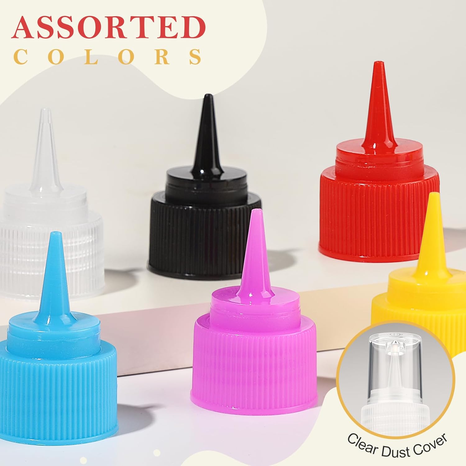 YGDZ Icing Bottle Set - 10 PCS Easy Squeeze Decorating Bottles for Cookies | 1, 2 & 4 Ounce Sizes