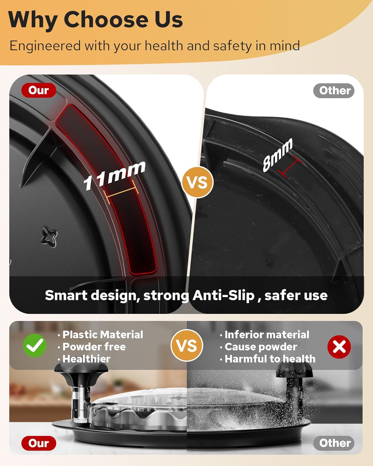 AveFare Chicken Shredder - Ergonomic 10.8-Inch Tool for Effortless Meat Shredding | BPA-Free & Dishwasher Safe