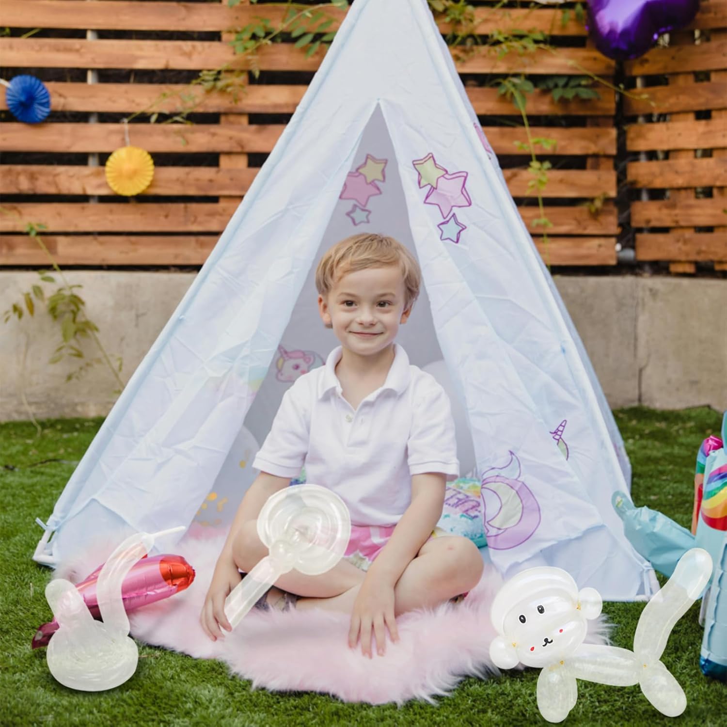 260 Clear Balloons by [Brand Name] - Long Skinny Balloons for Twisting & Balloon Arches | Perfect for Parties & Weddings