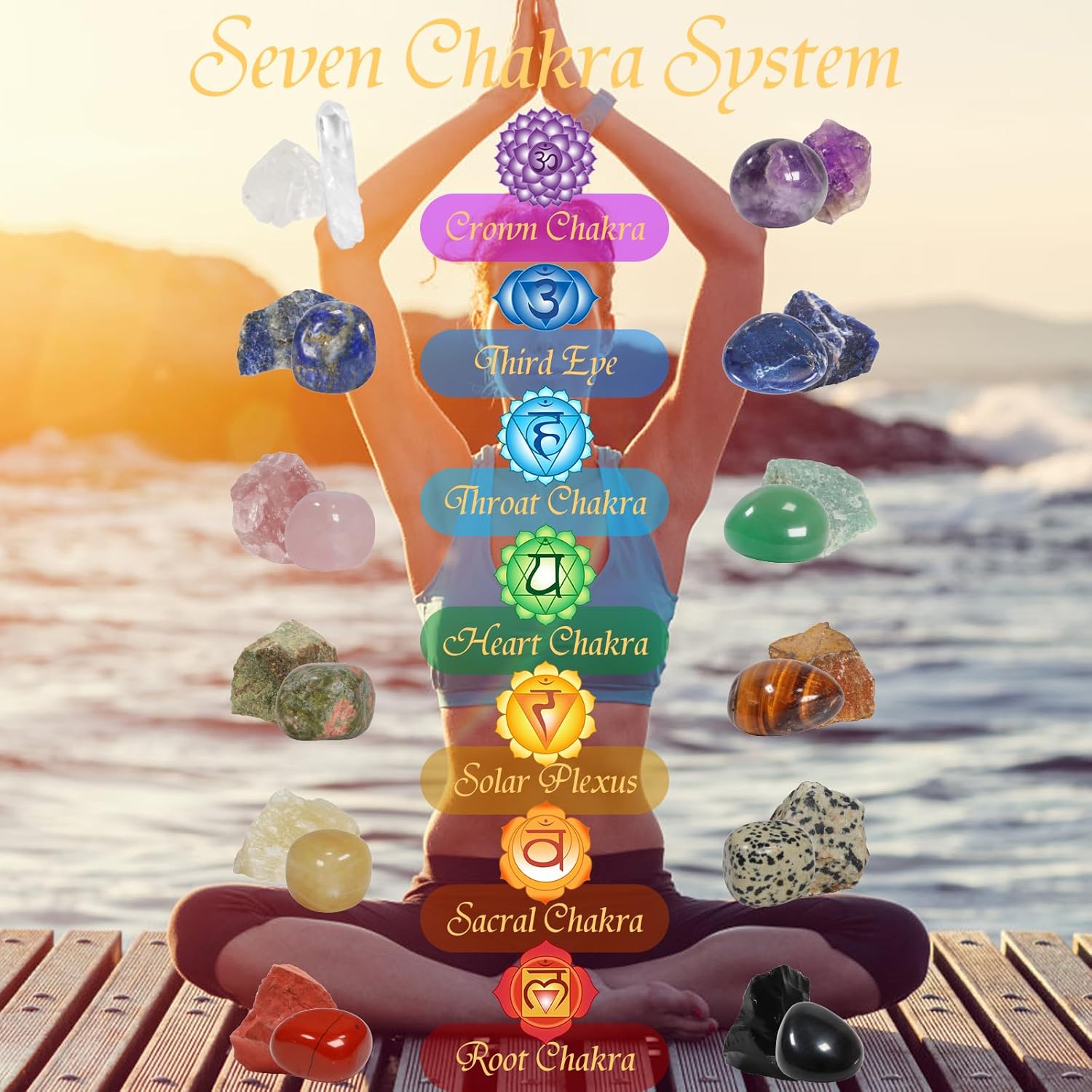 Skiennix Crystal Advent Calendar 2025 | 24-Day Rock Healing Gemstone Countdown for Adults