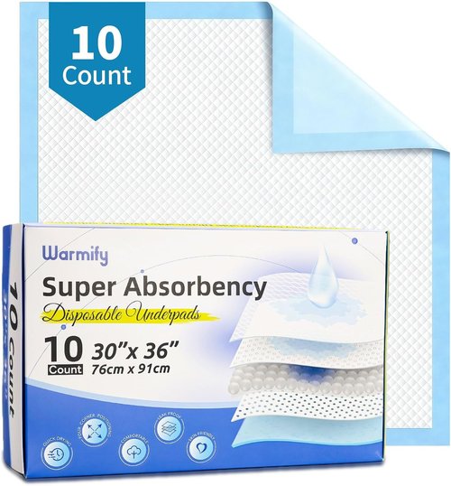 Disposable Bed Pads by Skiennix - Super Absorbent Waterproof Underpads for Adults & Pets | 30" x 36" Size