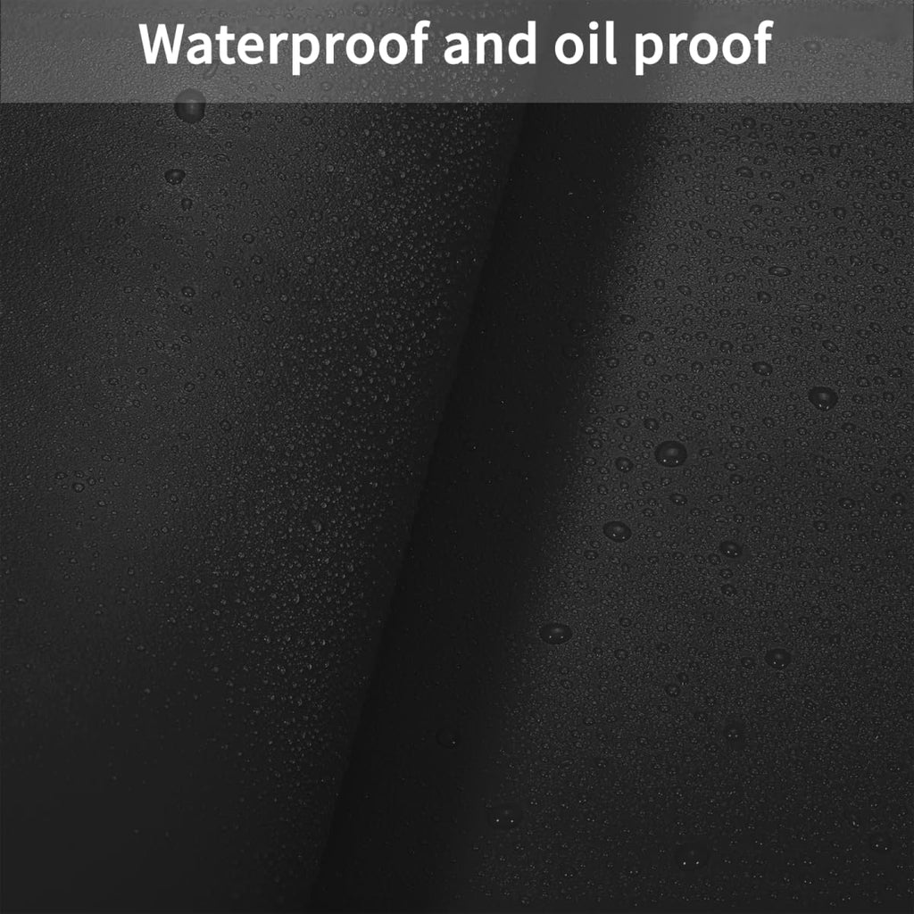 Zinkooat Round Table Mats - Can Be Used On Both Sides Waterproof and Easy to Clean Good Flatness Used for Dining Table(Black+Gray Dia.54Inch)