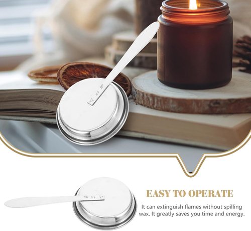 Angoily Candle Snuffer - Portable Stainless Steel Tool with Long Handle for Safe Flame Extinguishing | 6.69 Inches