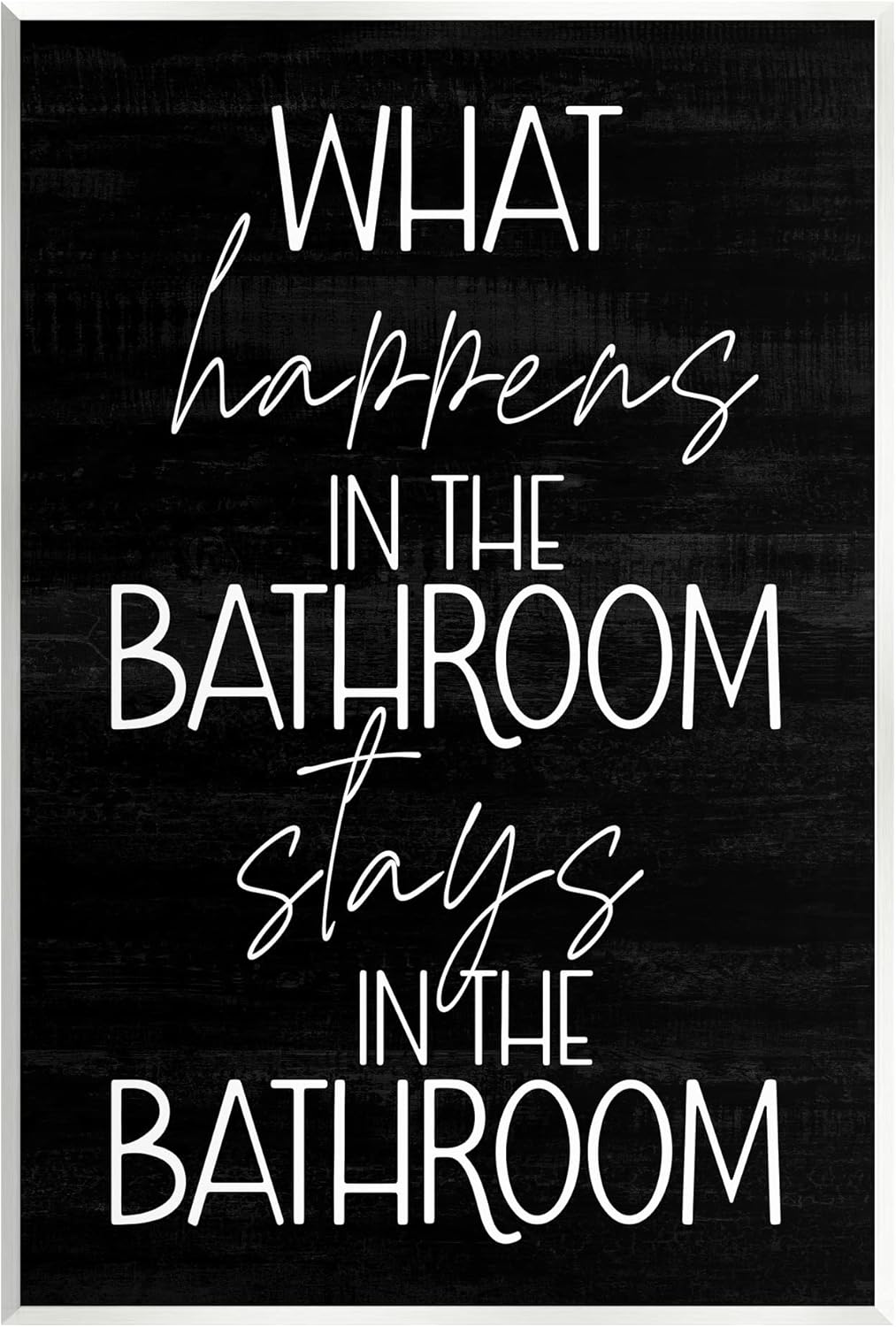 Stupell Industries Bathroom Wall Art - Charming Wood Decor by Lil' Rue | Perfect for Home Decor
