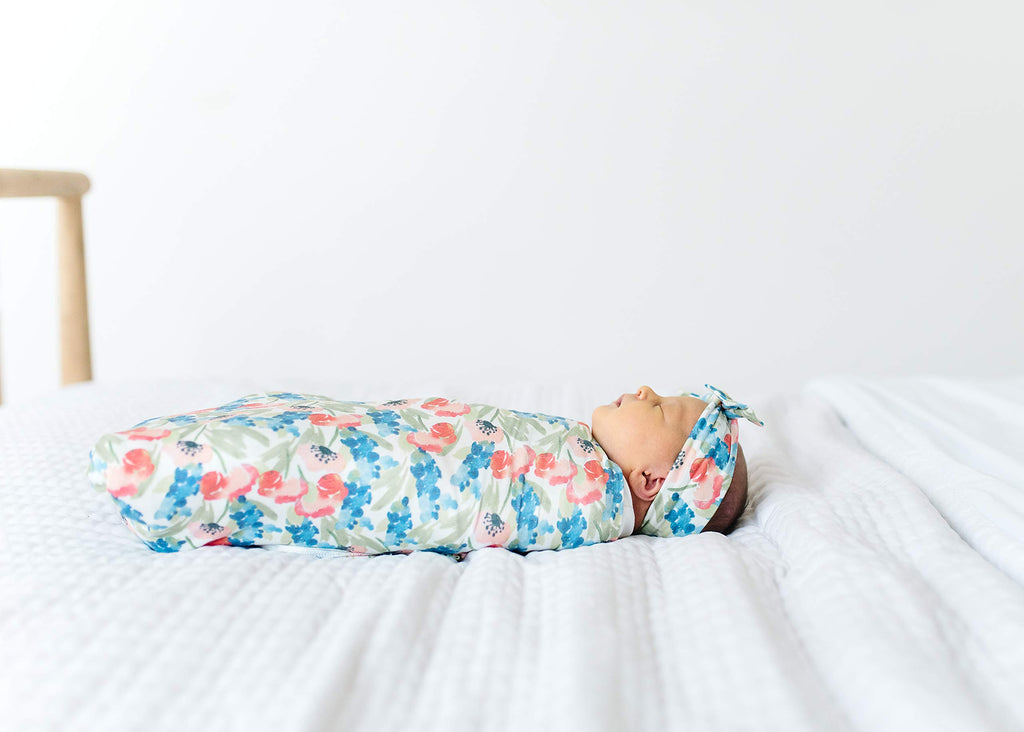 Copper Pearl Large Premium Knit Baby Swaddle Receiving Blanket Wren