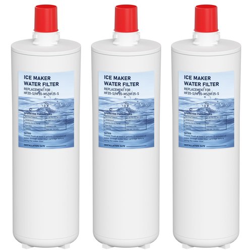 HF20-S HF20-MS HF25-S Water Filter Replacement Compatible with 3M High Flow Series Cartridge HF20-S, 5615103/HF20-MS, 5615109/HF25-S,5615203, Water Filtration System 3-Packs