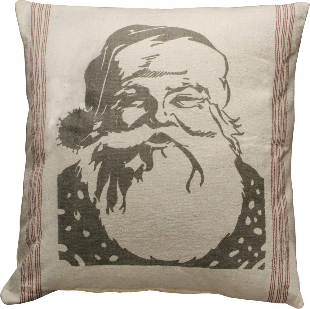 Primitives by Kathy Flour Sack Style Throw Pillow, 25" x 25",White