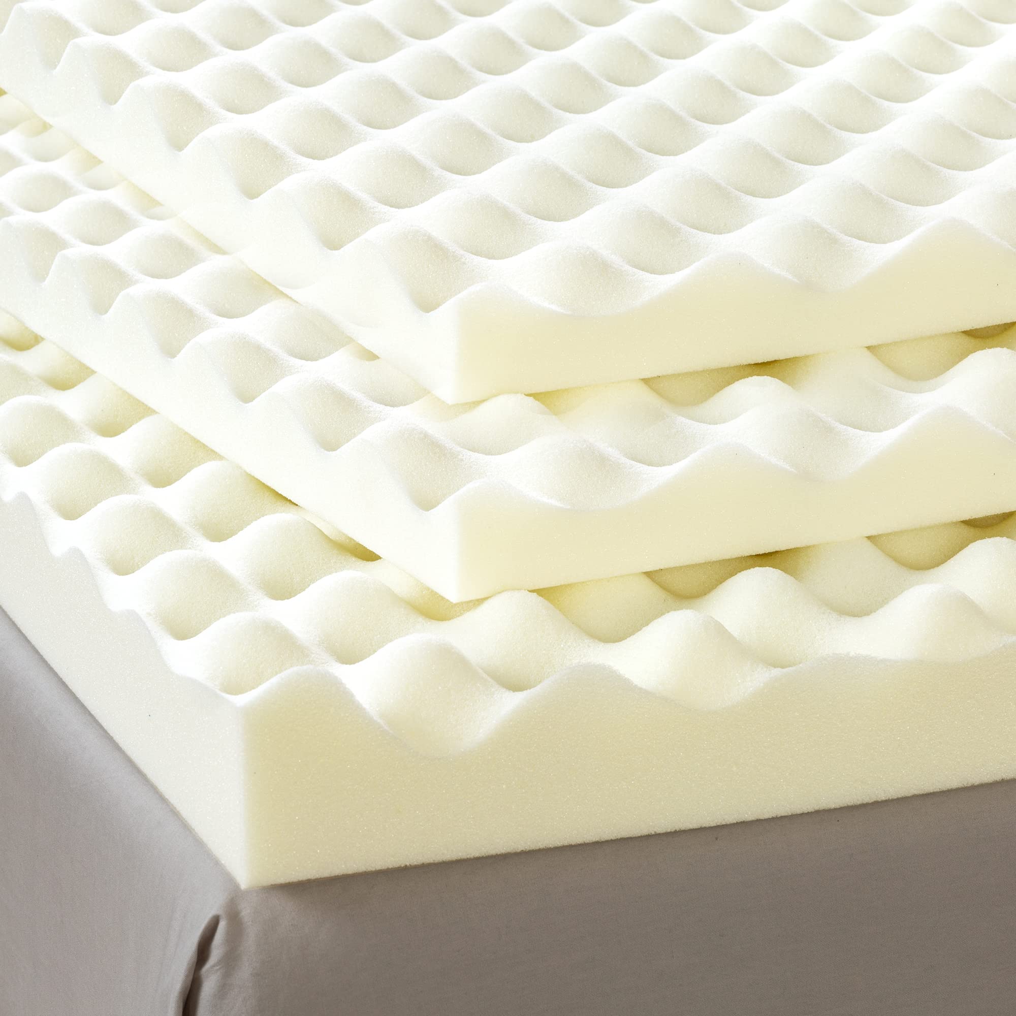 ZINUS 2 Inch Copper Cooling Memory Foam Mattress Topper with Airflow Design, Full