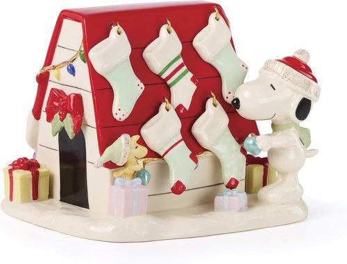 Lenox Snoopy's Christmas Figurine - Charming Holiday Decor for Peanuts Fans | Indoor Display