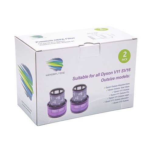 2 Pack Vacuum Filters Replacement Parts Compatible with Dyson V11 SV16 Outsize Vacuum, Compare to Part 970422-01