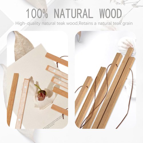 Artmag Magnetic Poster Hanger Frame - 4 Pack Light Wood Design for 20x28, 20x30, 20x26 Canvas Art (Teak, 20")