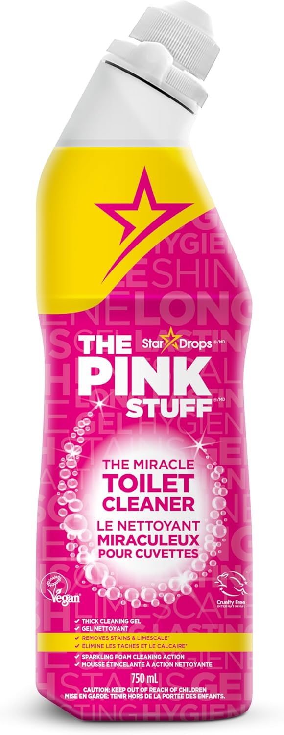 The Pink Stuff Miracle Toilet Cleaner - Powerful Stain-Removing Gel for Sparkling Clean Bowls | 750ml