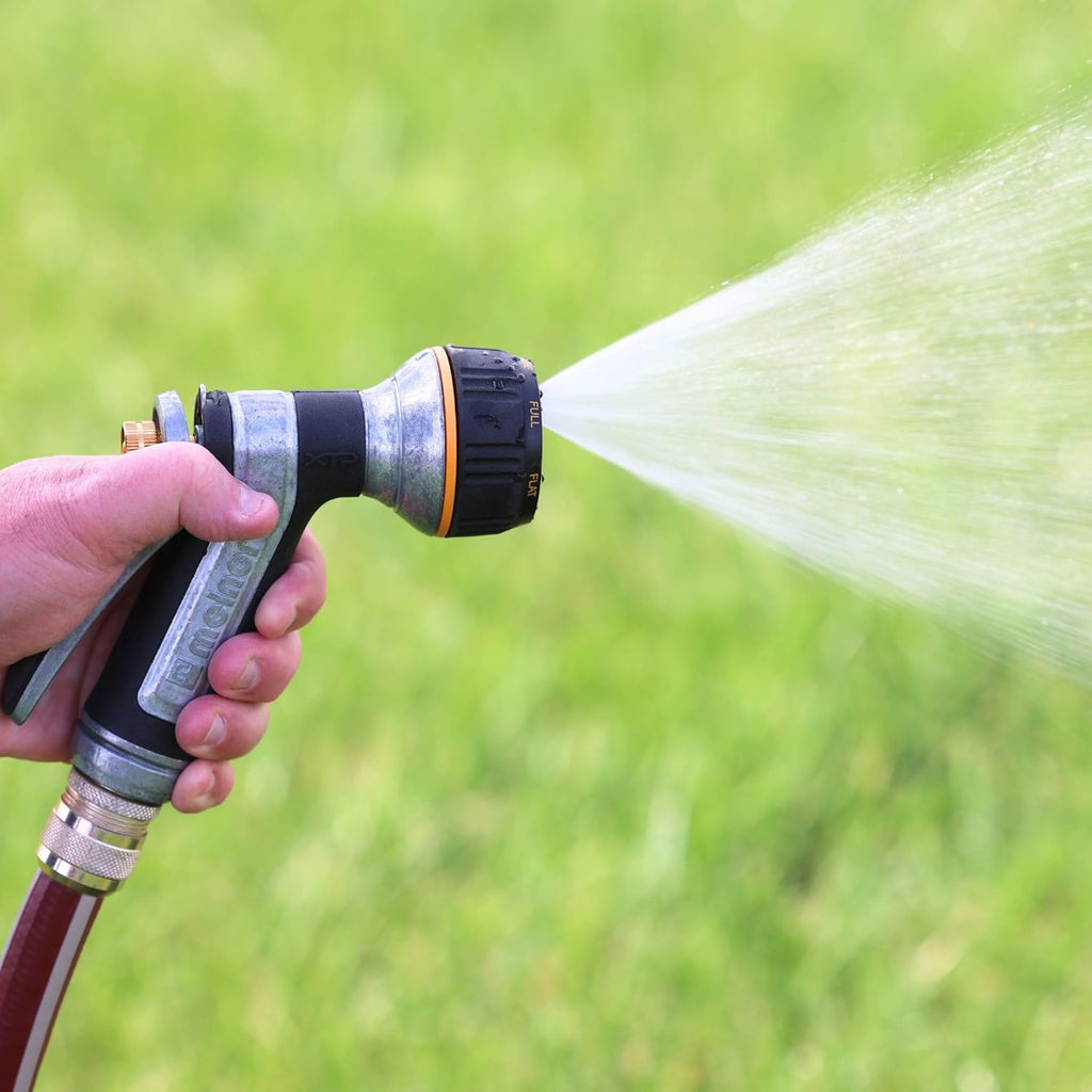 Melnor Metal Nozzle - Multi-Pattern Heavyweight Design with QuickConnect Adapter | Durable & Versatile