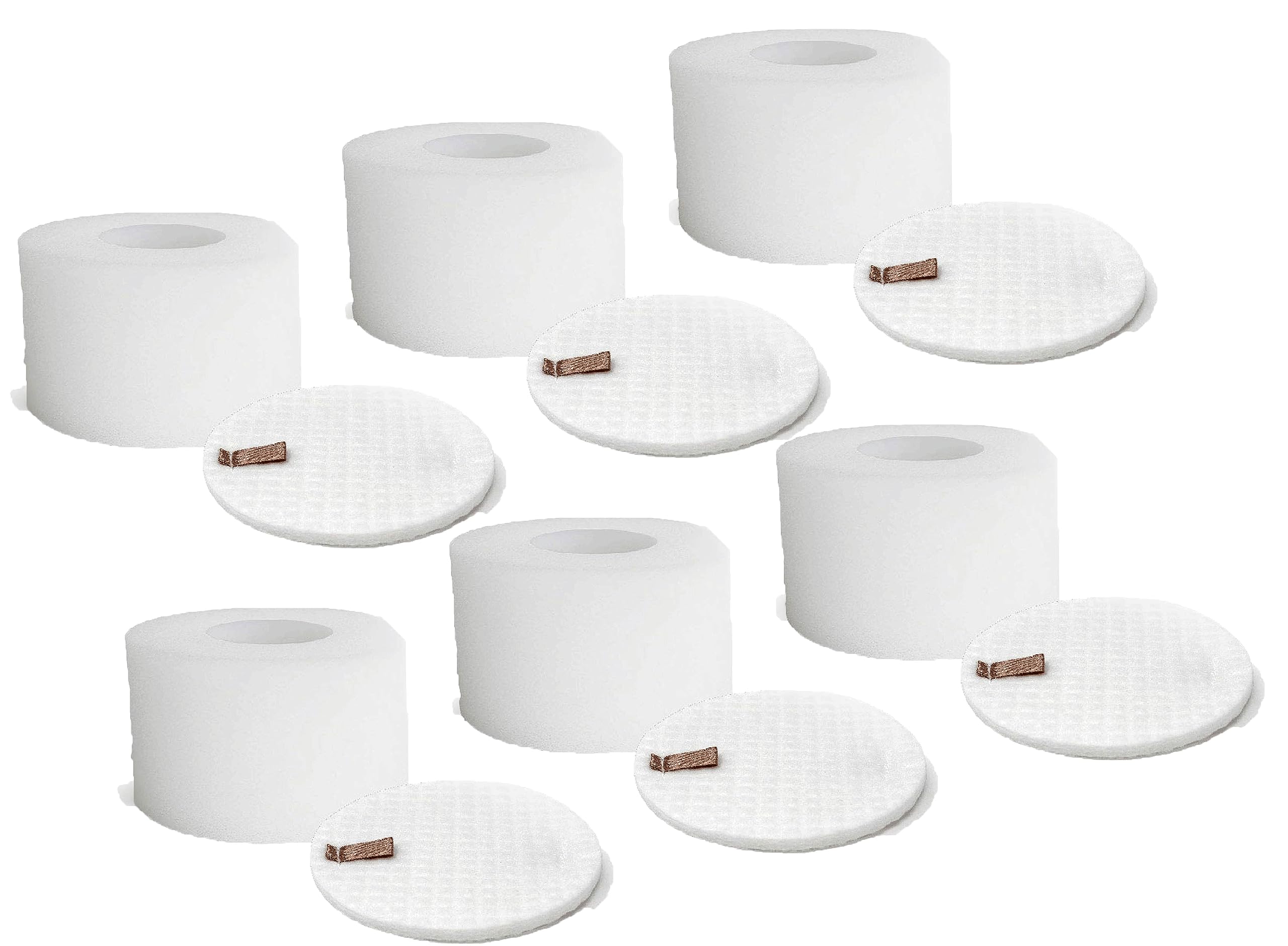Nispira XFF680 Foam Felt Filter Replacement for Shark Rotator DuoClean Powered Lift Away Speed Vacuum NV680, NV681, NV682, NV683, NV800, NV801, NV803, UV810, AX950, AX951, 6 Packs