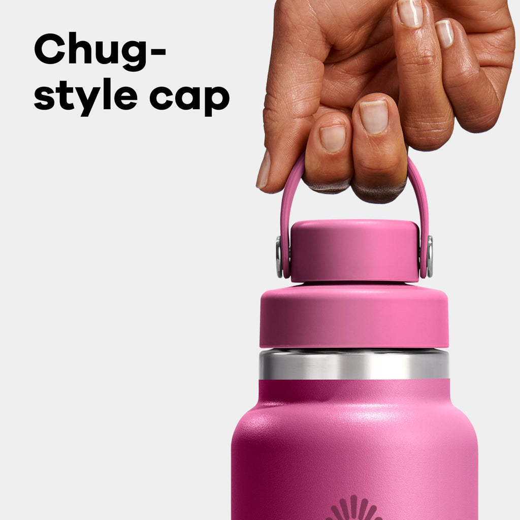 Hydro Flask Water Bottle - Insulated Stainless Steel - Wide Mouth Flex Chug Lid, Non Spill, Leakproof in 32 Oz Sandpiper