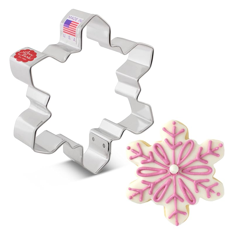 4'' Snowflake Cookie Cutter - Geometric USA Made by Ann Clark