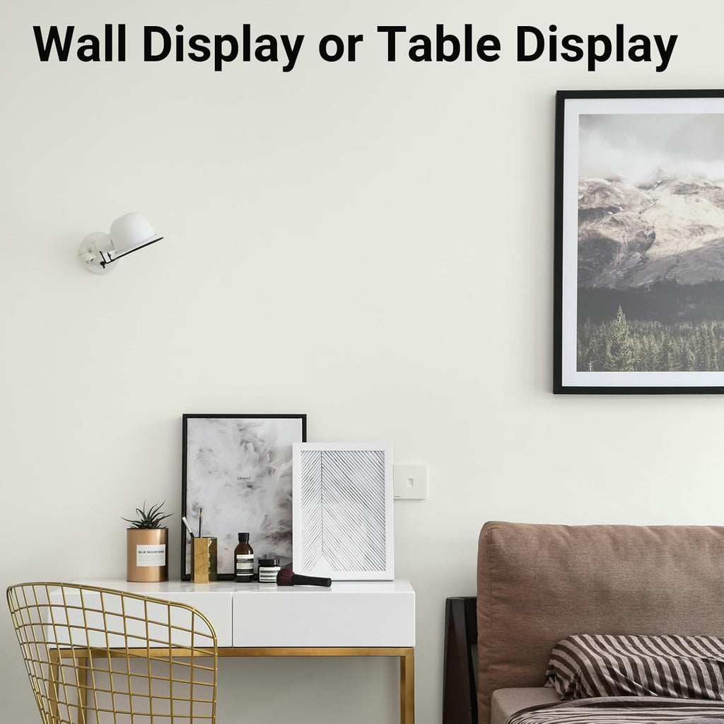 Stable Black Picture Frame by [Brand Name] - 8.5x11 High Definition Plexiglass for Horizontal & Vertical Display
