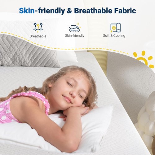 Avenco Queen Size Mattress - 8 Inch Gel Memory Foam for Cool Sleep & Pressure Relief | Medium Firm
