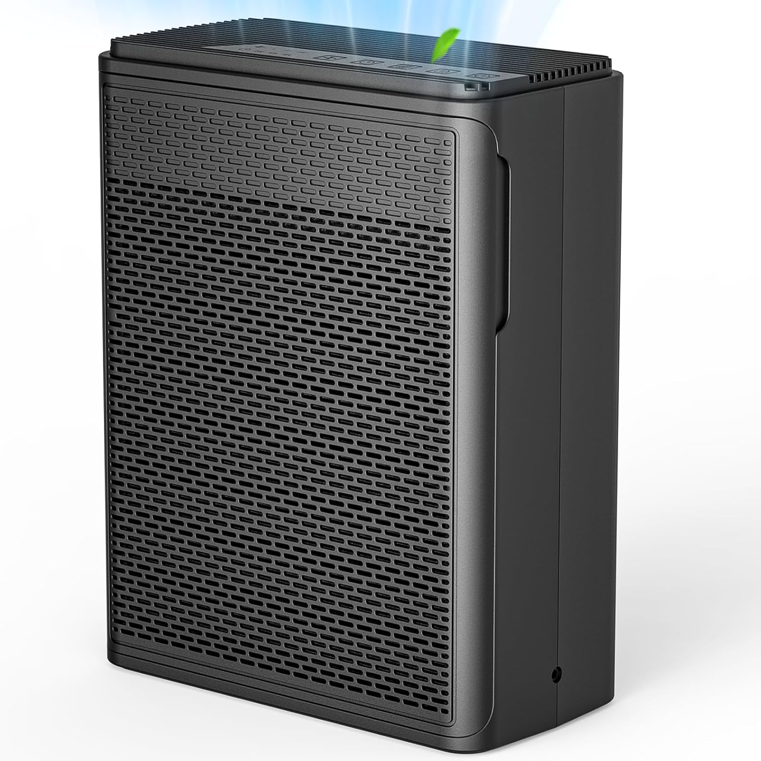 YARIKI Air Purifier - H13 HEPA Filter for Home & Pets - Covers 1500 Sq Ft, Quiet 22 dB | Black