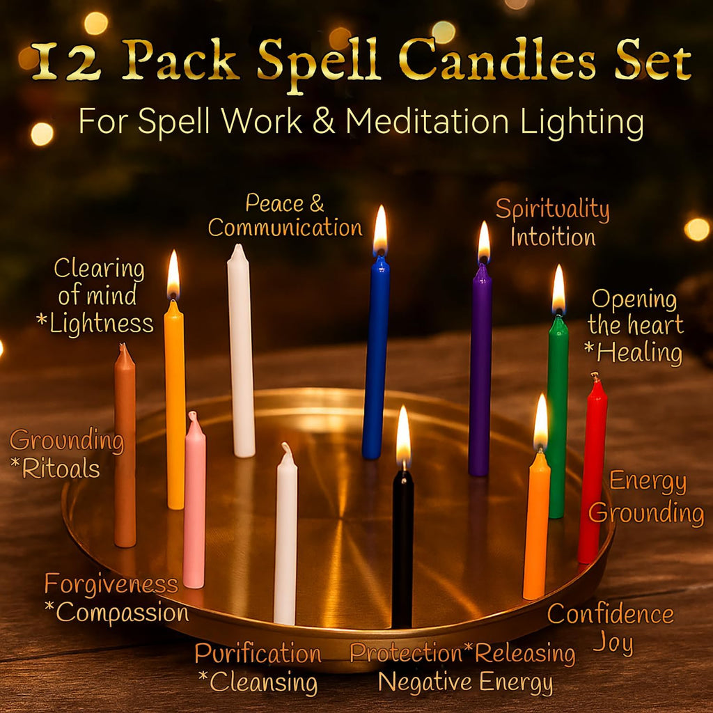 Skiennix Witchcraft Supplies Advent Calendar - Magical Tools, Crystals & Healing Candles for Women & Teens