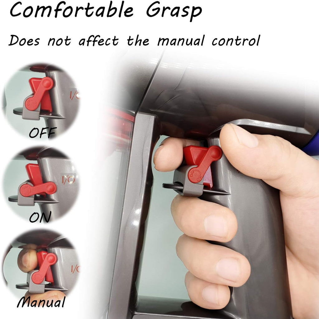 REEYEAR Power Button Control Clamp - Compatible with Dyson V6, V7, V8, V10, V11, V15 | 2-Pack for Effortless Use