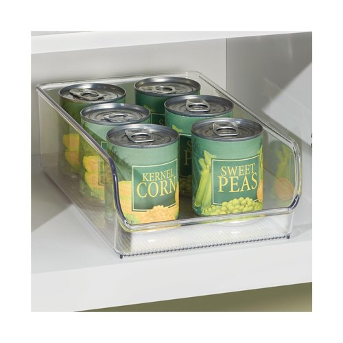 iDesign Pantry Bin for Kitchen or Cabinet Storage - Set of 4 - Clear