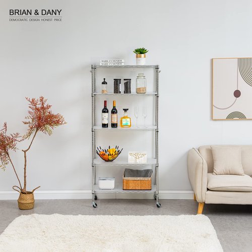 BRIAN & DANY Wire Shelf Liner 24" X 48", Heavy Duty Shelf Liners for Wire Shelving, Waterproof Protector Mats, Set of 4, Transparent
