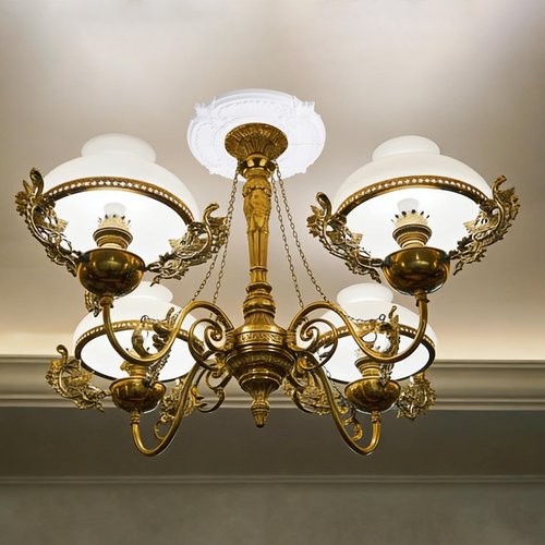 INCREWAY Split Design 12 Inch Ceiling Medallion for Lights & Fans - 5 Inch Cutout, Detachable PU Segments, Easy Install, White Ceiling Plate Decor