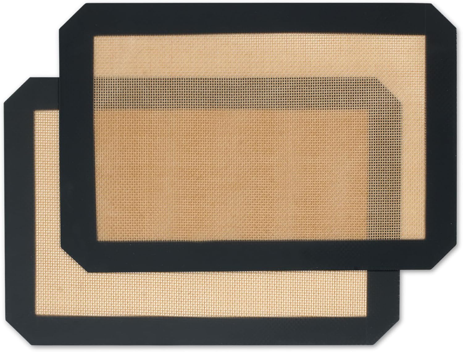 Silicone Baking Mat - 2 Pack Reusable Non-Stick Food Safe Mats for Cookies & Bread | 11.8"L x 8.3"W