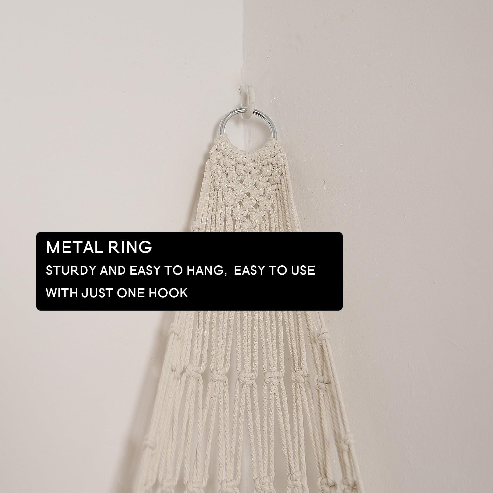 Amdermi Novel Stuffed Animal Hammock Corner Hanging Net for Stuff Aniaml Storage Macrame Toy Display Plush Toy Holder-Perfect for The Tiny Space Walls (Cream)