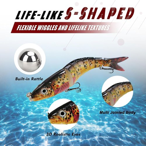 Fishing Advent Calendar 2025 - 24-Day Countdown with Bionic Lures & Crankbaits | Perfect Christmas Gift for Men & Boys