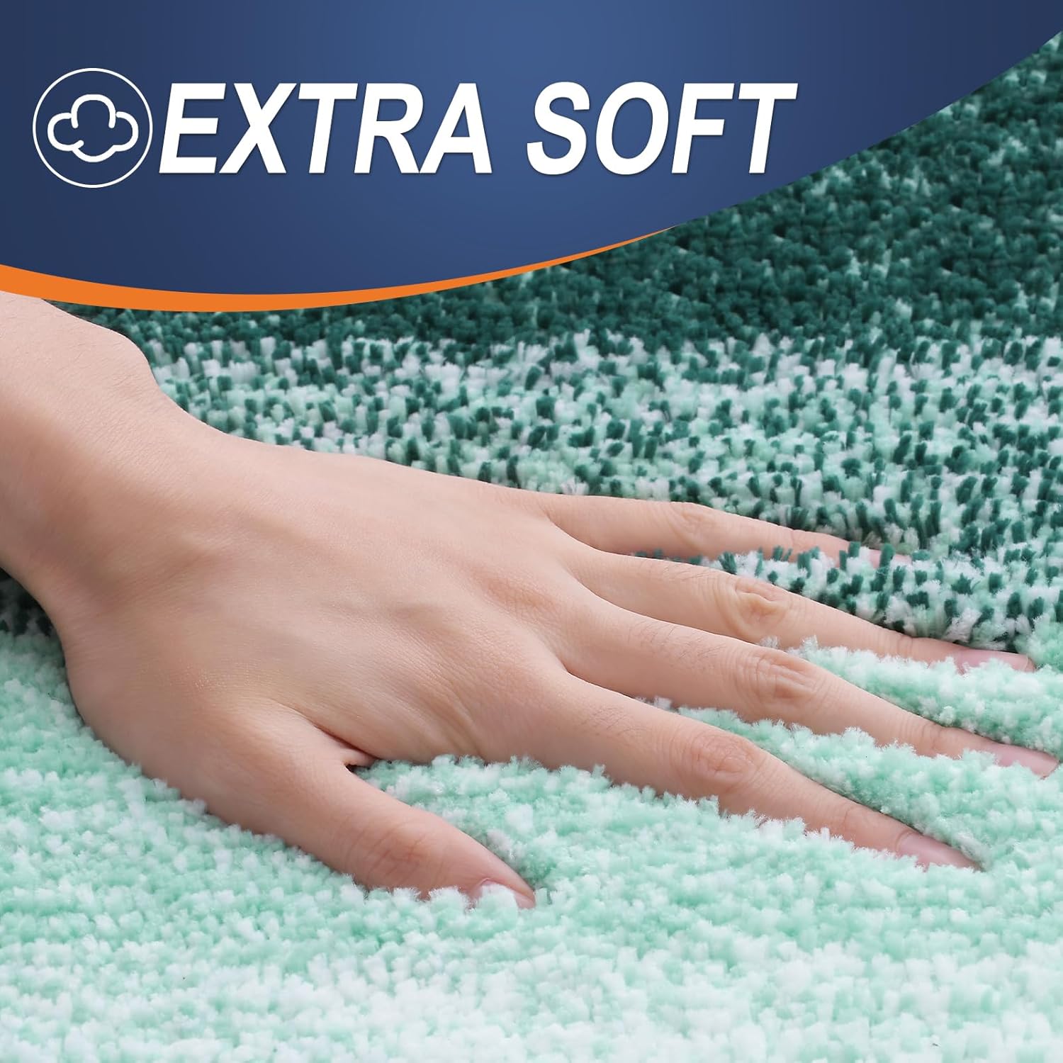 OLANLY Bathroom Rugs - Extra Soft Absorbent Microfiber Mat | Quick-Dry, Washable, 34x21, Blackish Green