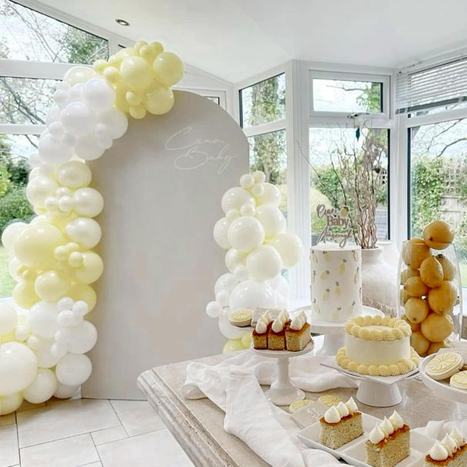 PartyWoo Beige Balloons - 50 Pcs 12 Inch Cream Ivory White for Weddings, Baby Showers & Parties