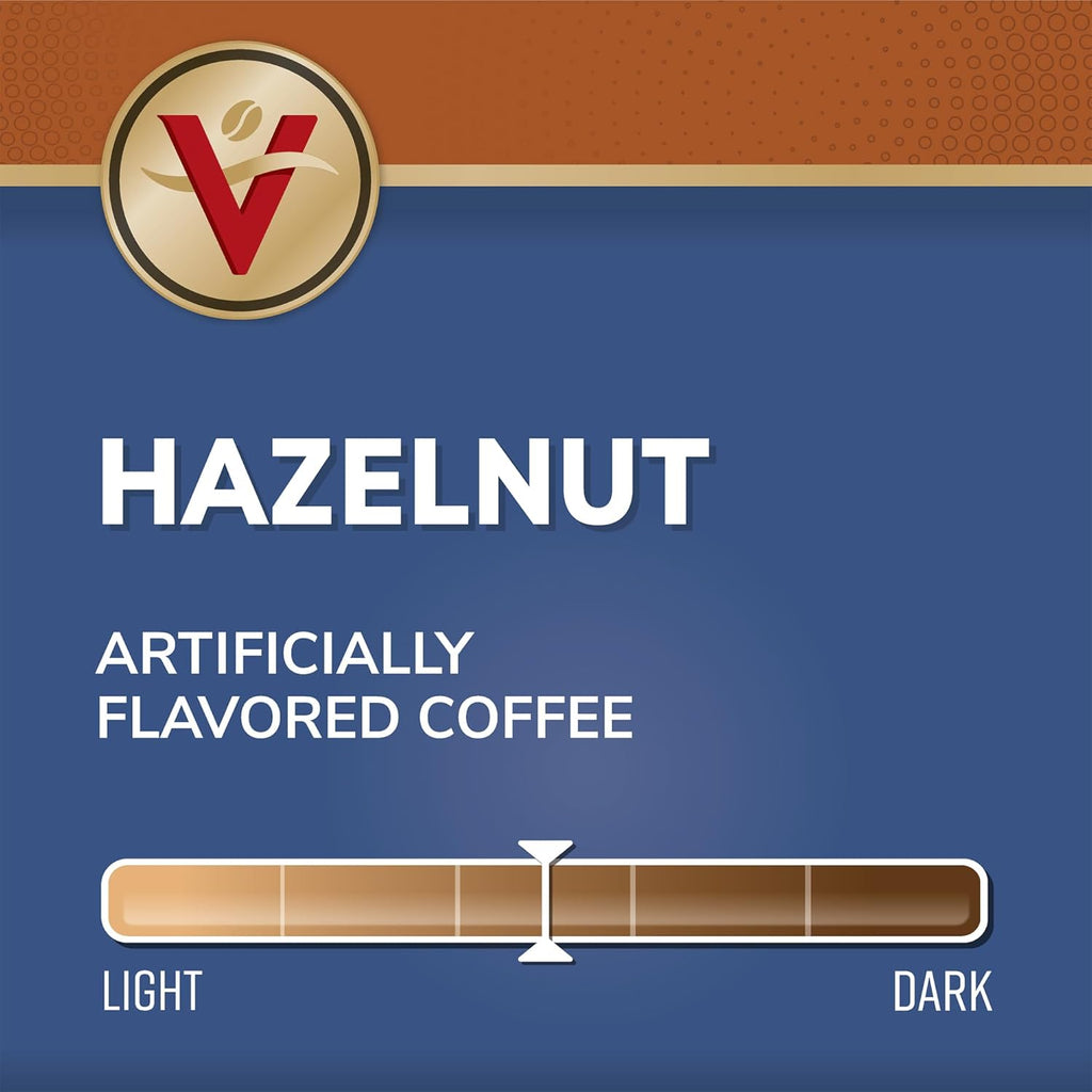 Victor Allen's Coffee Hazelnut Flavored Medium Roast | 12 Count Single Serve Pods for Keurig