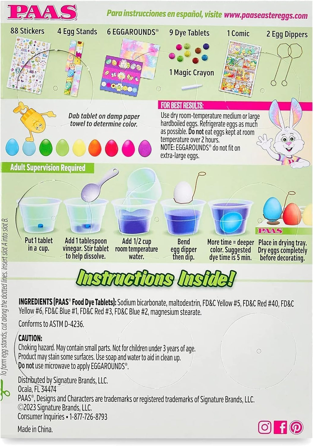 PAAS Egg Decorating Kit - Deluxe Marble Set for Creative Easter Fun | Perfect Family Activity