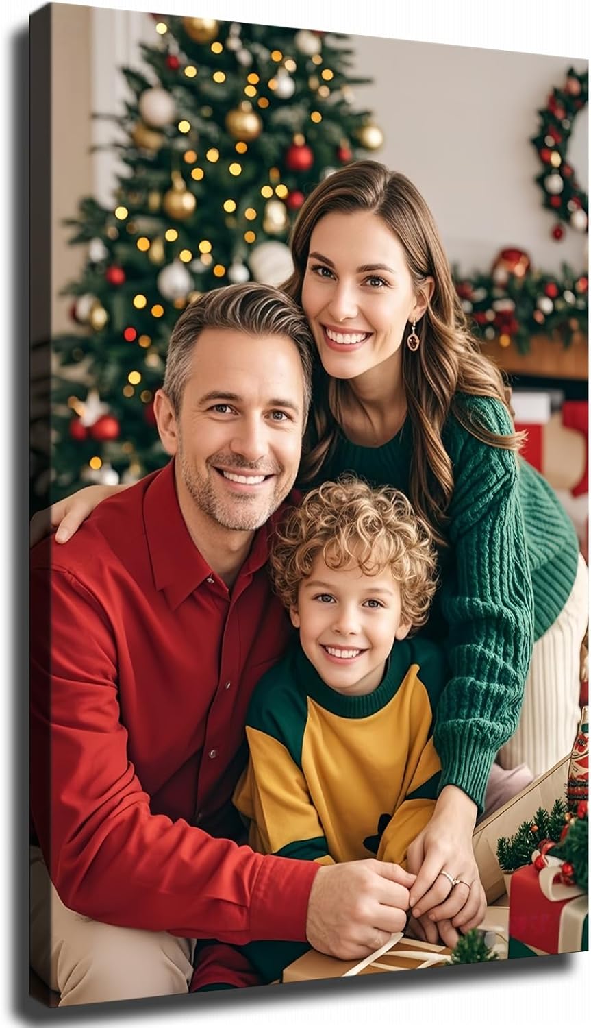 Skiennix Personalized Canvas Prints - Transform Photos into Stunning Framed Wall Art | 24" L × 36" W