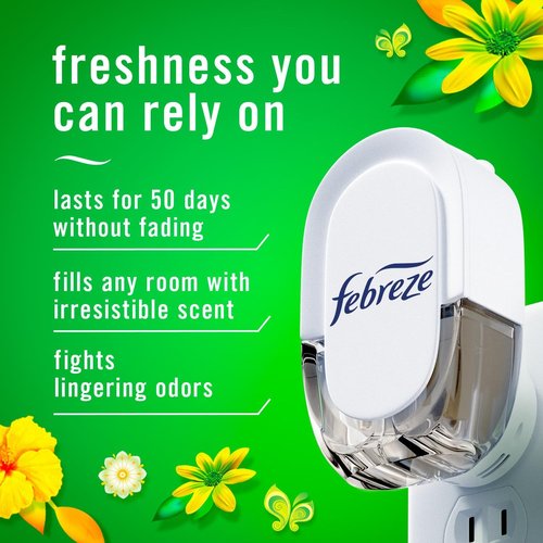 Febreze Plug-In Air Freshener Refill - Gain Original Scent, Long-Lasting Odor Control | 0.87oz, 3 Count