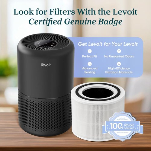 LEVOIT Air Purifier - HEPA Filter for Home Allergies & Pet Hair, Covers Up to 1,073 ft², Core300-P, Black